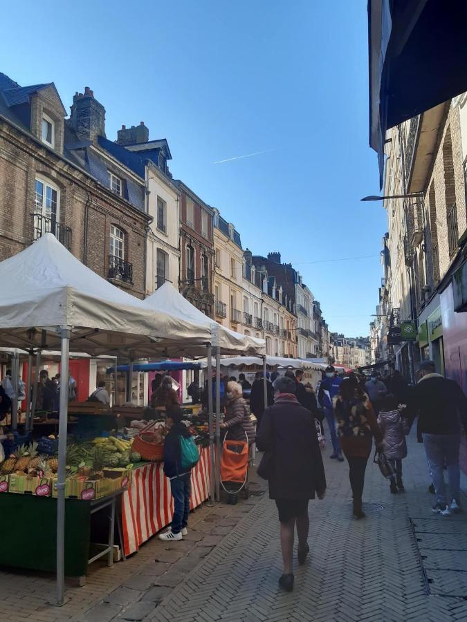 Avec Jardinet Sans Vis A Vis Plein Centre Ville Au Rdc 350M De La Plage Dieppe Buitenkant foto